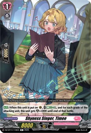 Shyness Singer, Timee [DZ-BT11 - DZ-BT11/118EN]