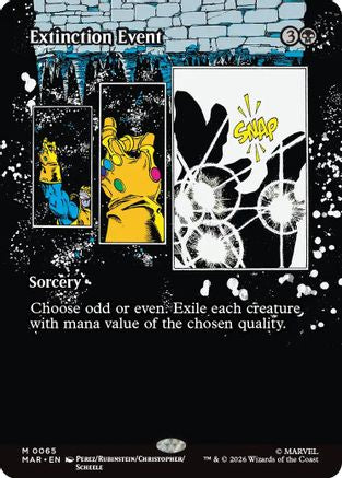 Extinction Event (Borderless) (MAR-065) - Marvel Universe Eternal-Legal Foil