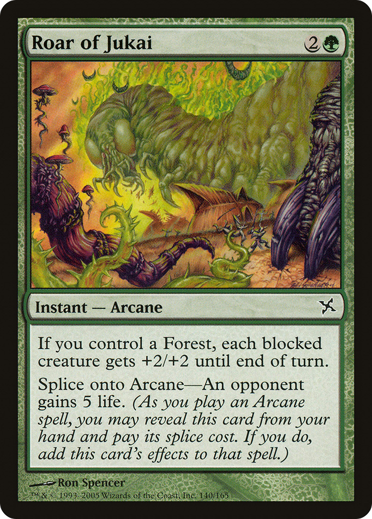 Roar of Jukai (BOK-140) - Betrayers of Kamigawa Foil