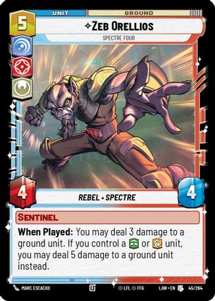 Zeb Orellios - Spectre Four (45/264) - A Lawless Time