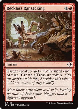 Reckless Ransacking (ECL-152) - Lorwyn Eclipsed