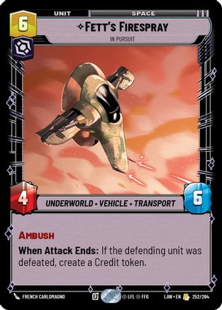 Fett's Firespray - In Pursuit (252/264) - A Lawless Time