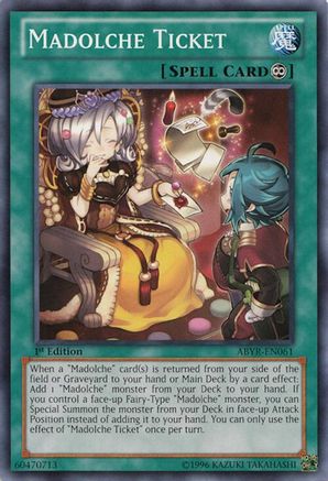 Madolche Ticket (ABYR-EN061) - Abyss Rising Unlimited