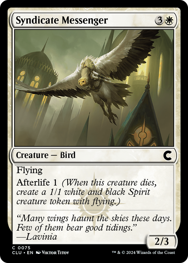 Syndicate Messenger [CLU - 75]