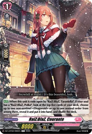 RaiZ:BlaZ, Courante (DZ-LBT02/090EN) - DZ-LBT02: Lyrical Monasterio Season of Wonders