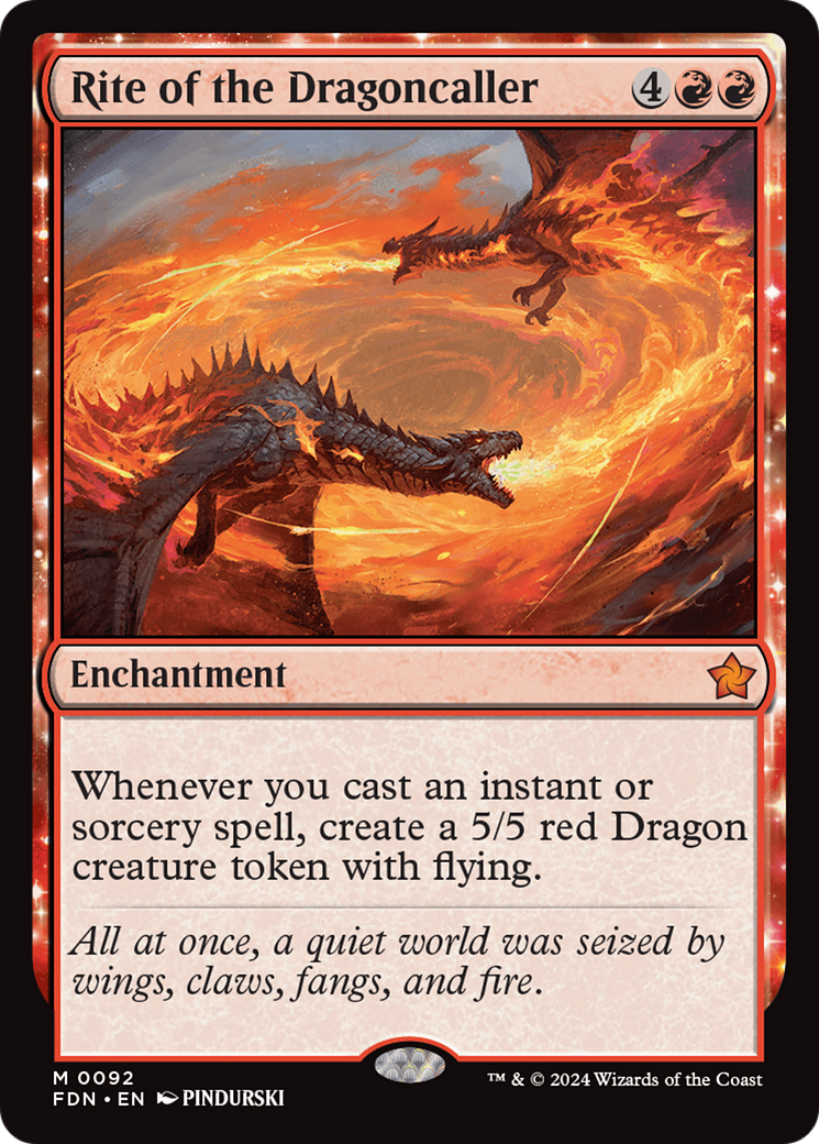 Rite of the Dragoncaller (FDN-092) - Foundations: (enchantment)