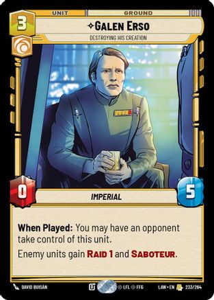 Galen Erso - Destroying His Creation (233/264) - A Lawless Time