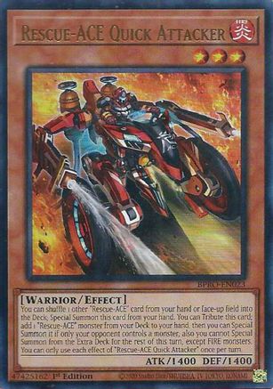 Rescue-ACE Quick Attacker (BPRO-EN023) - Burst Protocol 1st Edition