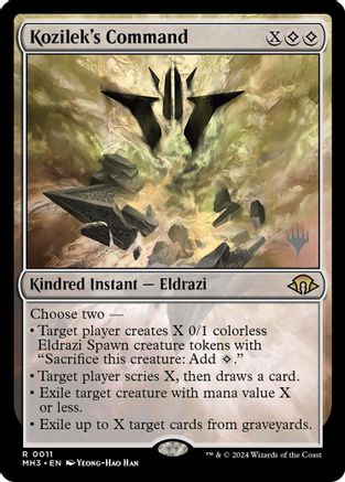 Kozilek's Command (PPECL-011) - Promo Pack: Lorwyn Eclipsed Foil