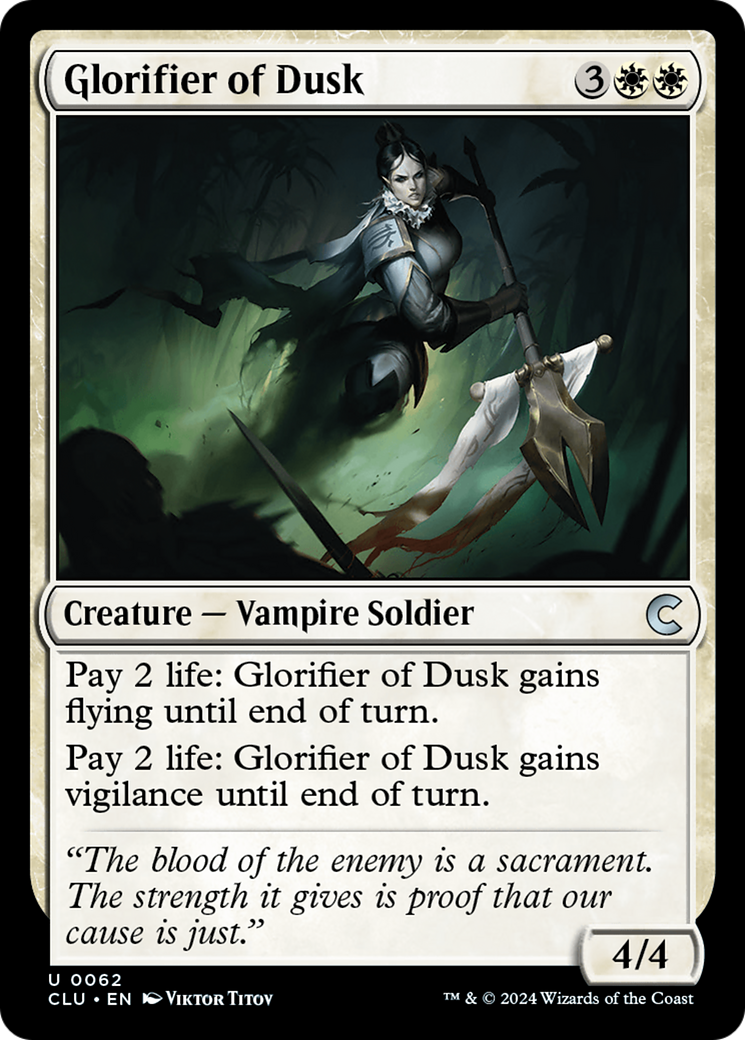Glorifier of Dusk [CLU - 62]