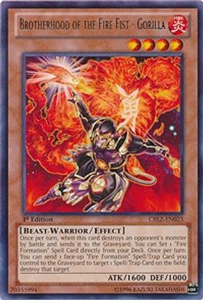 Brotherhood of the Fire Fist - Gorilla (CBLZ-EN023) - Cosmo Blazer 1st Edition