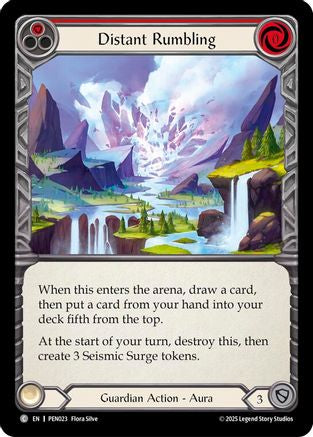 Distant Rumbling (Red) (PEN023) - Compendium of Rathe Rainbow Foil