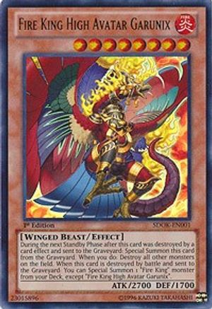 Fire King High Avatar Garunix [SDOK - SDOK-EN001]