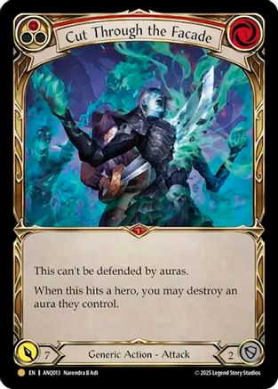 Cut Through The Facade (Red) (ANQ013) (ANQ013) - Compendium of Rathe - Antiquity Pack Cold Foil