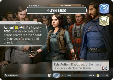Jyn Erso - Time to Fight (Showcase) (771) - A Lawless Time Foil