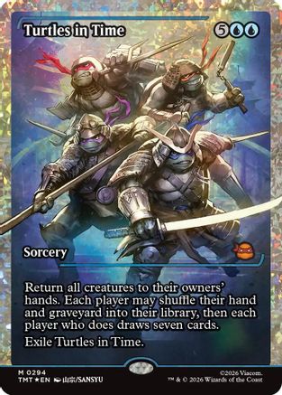 Turtles in Time (Showcase) (Fracture Foil) (TMT-294) - Teenage