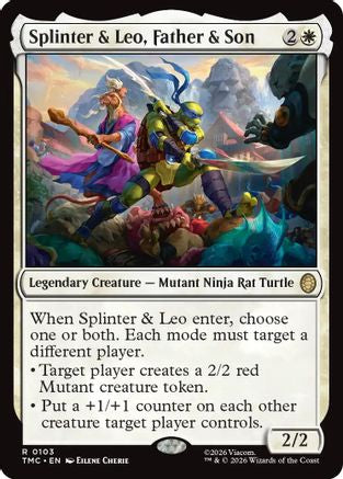 Splinter & Leo, Father & Son (TMC-103) - Commander: Teenage Mutant Ninja Turtles