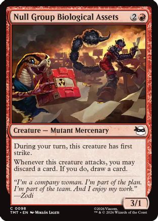 Null Group Biological Assets (TMT-098) - Teenage Mutant Ninja Turtles Foil
