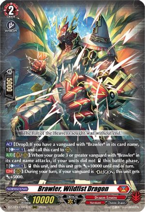 Brawler, Wildfist Dragon (DZ-BT12/004EN) - DZ-BT12: Chasm of Lost Souls