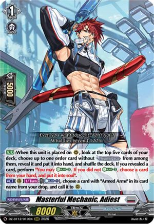Masterful Mechanic, Adiest (DZ-BT12/010EN) - DZ-BT12: Chasm of Lost Souls