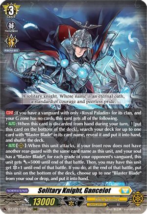 Solitary Knight, Gancelot (DZ-BT12/012EN) - DZ-BT12: Chasm of Lost Souls