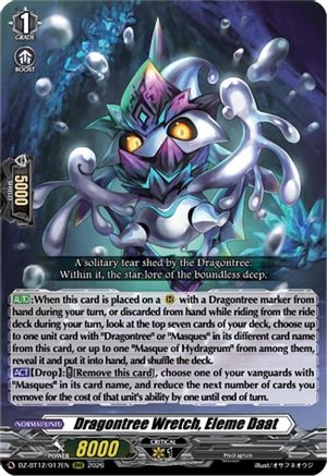 Dragontree Wretch, Eleme Daat (DZ-BT12/017EN) - DZ-BT12: Chasm of Lost Souls