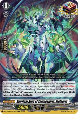 Spiritual King of Tempestorm, Violeurm (DZ-BT12/018EN) - DZ-BT12: Chasm of Lost Souls