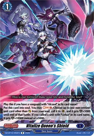 Vitalize Queen's Shield (DZ-BT12/050EN) - DZ-BT12: Chasm of Lost Souls