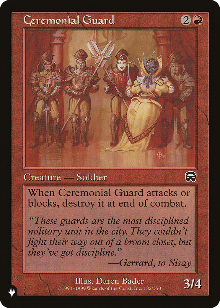 Ceremonial Guard [LIST - 182/350]