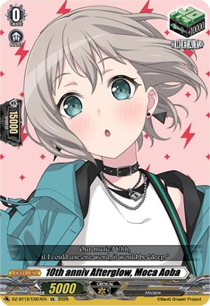 10th anniv Afterglow, Moca Aoba (DZ-BT12/EX07EN) - DZ-BT12: Chasm of Lost Souls