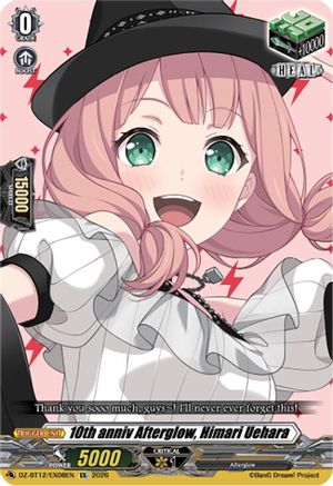 10th anniv Afterglow, Himari Uehara (DZ-BT12/EX08EN) - DZ-BT12: Chasm of Lost Souls