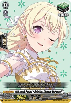 10th anniv PastelPalettes, Chisato Shirasagi (DZ-BT12/EX13EN) - DZ-BT12: Chasm of Lost Souls