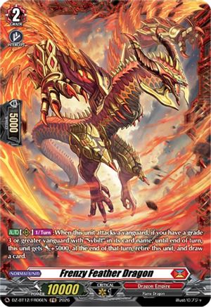 Frenzy Feather Dragon (FR) (DZ-BT12/FR06EN) - DZ-BT12: Chasm of Lost Souls