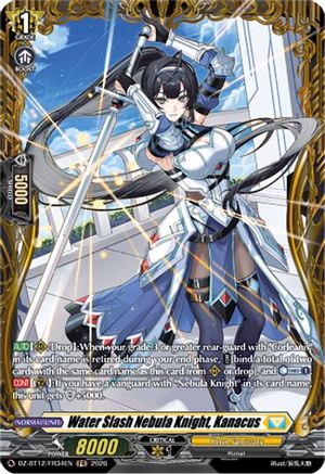 Water Slash Nebula Knight, Kanacus (FR) (DZ-BT12/FR34EN) - DZ-BT12: Chasm of Lost Souls