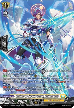 Knight of Restoration, Auguisans (SR) (DZ-BT12/SR28EN) - DZ-BT12: Chasm of Lost Souls