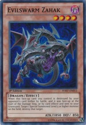 Evilswarm Zahak (HA07-EN012) - Hidden Arsenal 7: Knight of Stars 1st Edition