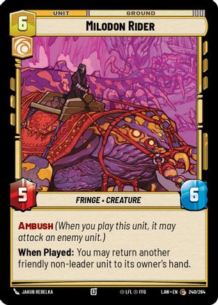 Milodon Rider (240/264) - A Lawless Time