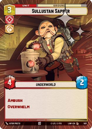 Sullustan Sapper (Hyperspace Foil) (583) - A Lawless Time Foil
