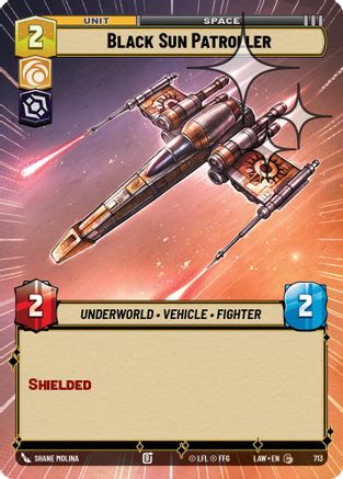 Black Sun Patroller (Hyperspace Foil) (713) - A Lawless Time Foil