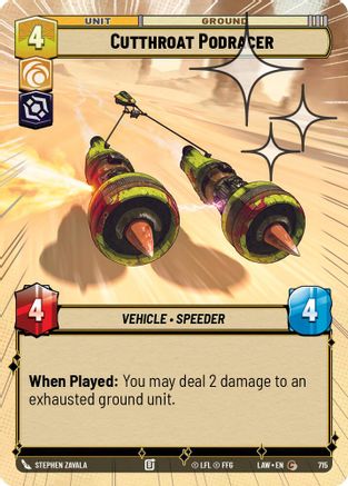 Cutthroat Podracer (Hyperspace Foil) (715) - A Lawless Time Foil