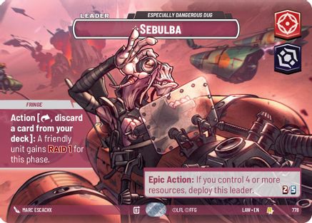Sebulba - Especially Dangerous Dug (Showcase) (778) - A Lawless Time Foil
