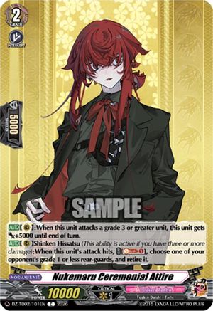 Nukemaru Ceremonial Attire (DZ-TB02/101EN) - DZ-TB02: Touken Ranbu Online