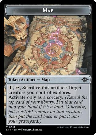Treasure (0018) // Map Double-Sided Token (LCI-17 // 18) - The Lost Caverns of Ixalan Foil