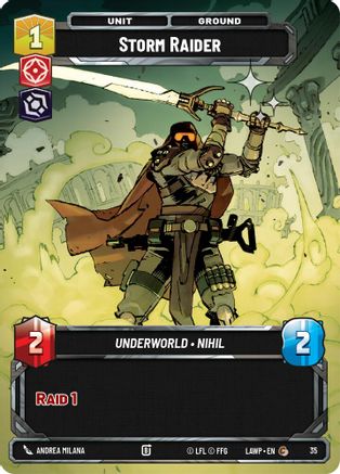 Storm Raider (Foil) (35) - A Lawless Time  Weekly Play Promos Foil