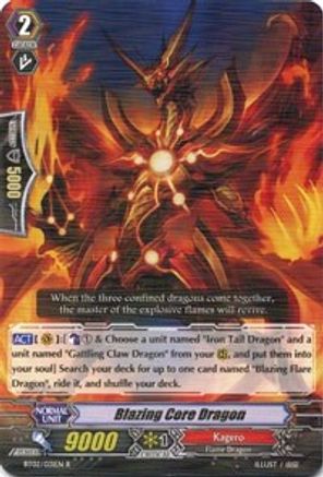 Blazing Core Dragon (BT02/031EN) - BT02: Onslaught of Dragon Souls
