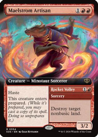 Maelstrom Artisan (Extended Art) (SOS-334) - Secrets of Strixhaven Foil