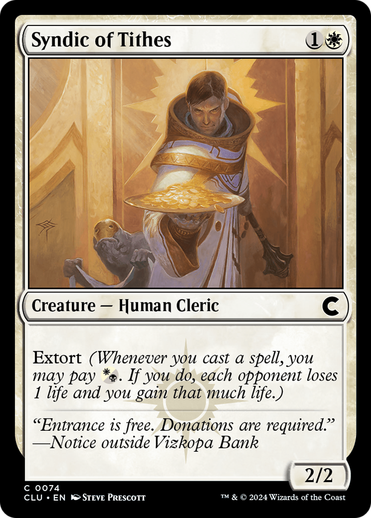 Syndic of Tithes [CLU - 74]