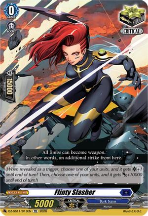 Flinty Slasher (DZ-SS11/013EN) - DZ-SS11: Master Deckset -Hikari Myodo-