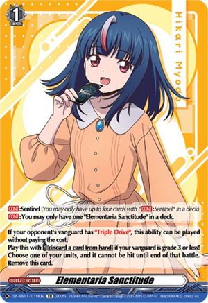 Elementaria Sanctitude (DZ-SS11/019EN) - DZ-SS11: Master Deckset -Hikari Myodo-