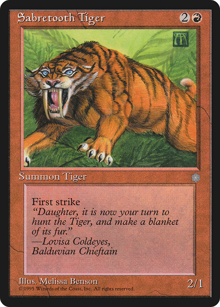 Sabretooth Tiger [ICE - N/A]